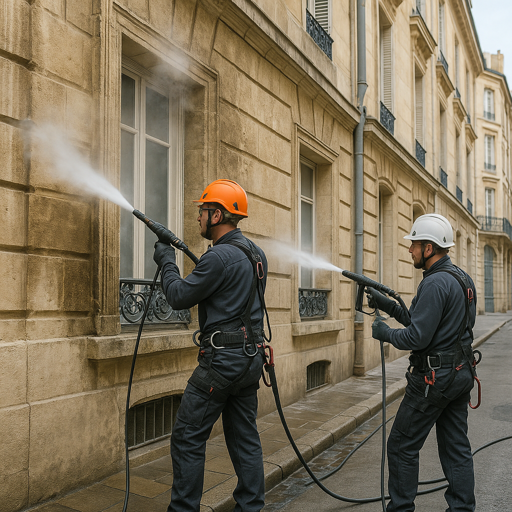 Nettoyage de façades, toitures et extérieurs
